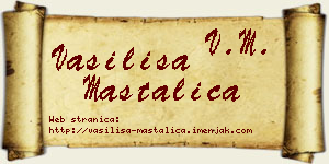 Vasilisa Mastalica vizit kartica